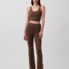 GapFit Smooth Mini-flare-legging met omgeslagen tailleband