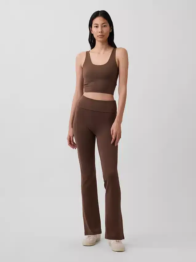 GapFit Smooth Mini-flare-legging met omgeslagen tailleband