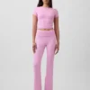 GapFit Smooth omkeerbare crop-top met overslag