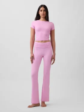 GapFit Smooth omkeerbare crop-top met overslag