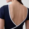 GapFit Smooth omkeerbare crop-top met overslag