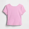GapFit Smooth omkeerbare crop-top met overslag
