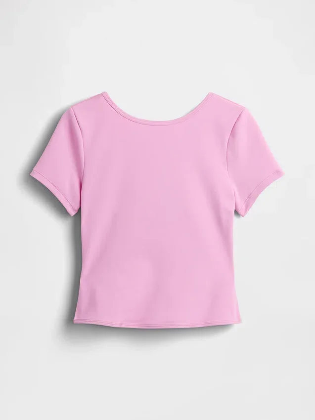 GapFit Smooth omkeerbare crop-top met overslag