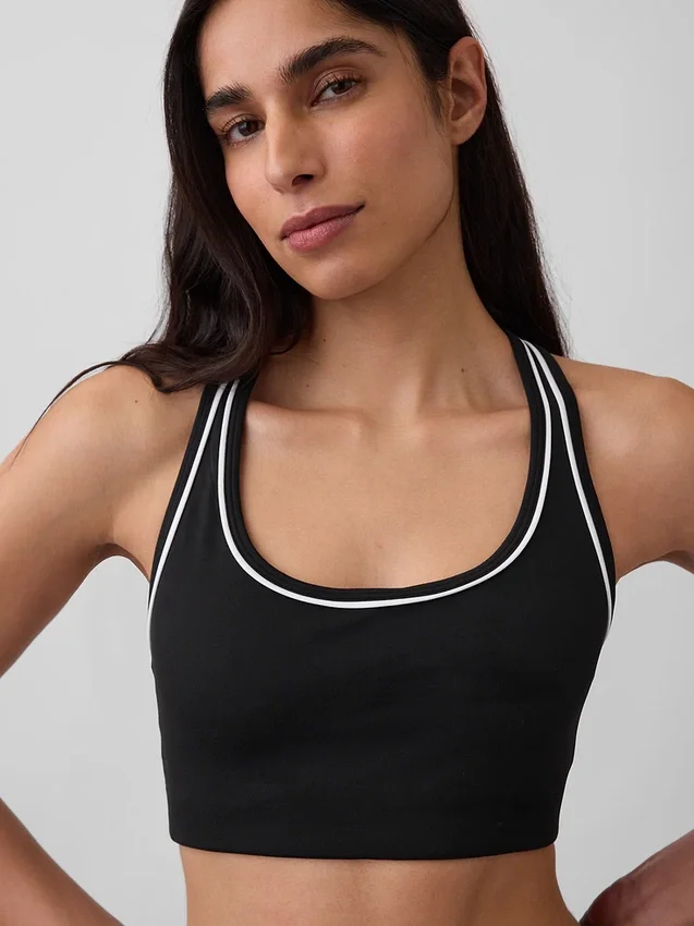 GapFit Smooth sportbeha met racerback voor gemiddelde belasting