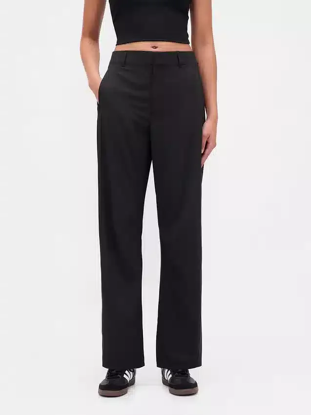 GapFit Tech broek met hoge taille en wijd been
