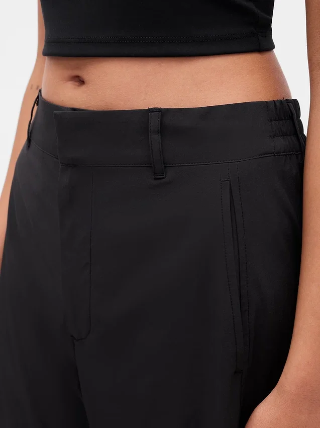 GapFit Tech broek met hoge taille en wijd been