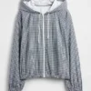 GapFit Tech Gingham windjack