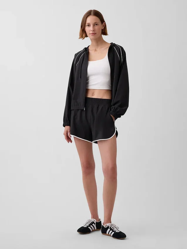 GapFit Tech hardloopkorte broek met hoge taille
