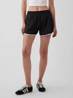 GapFit Tech hardloopkorte broek met hoge taille