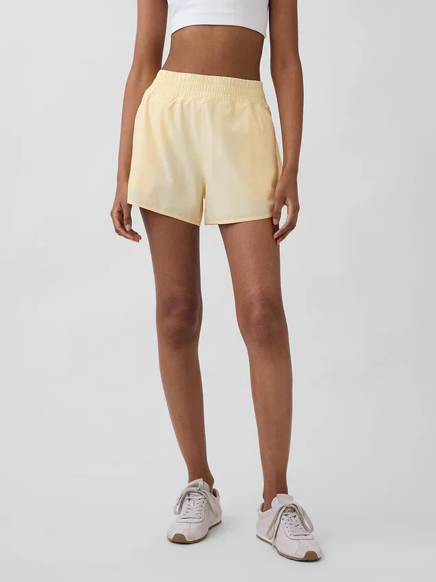 GapFit Tech hardloopkorte broek met hoge taille