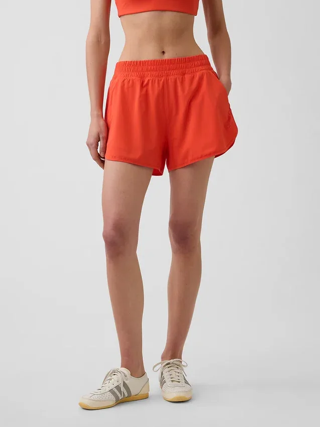 GapFit Tech hardloopkorte broek met hoge taille