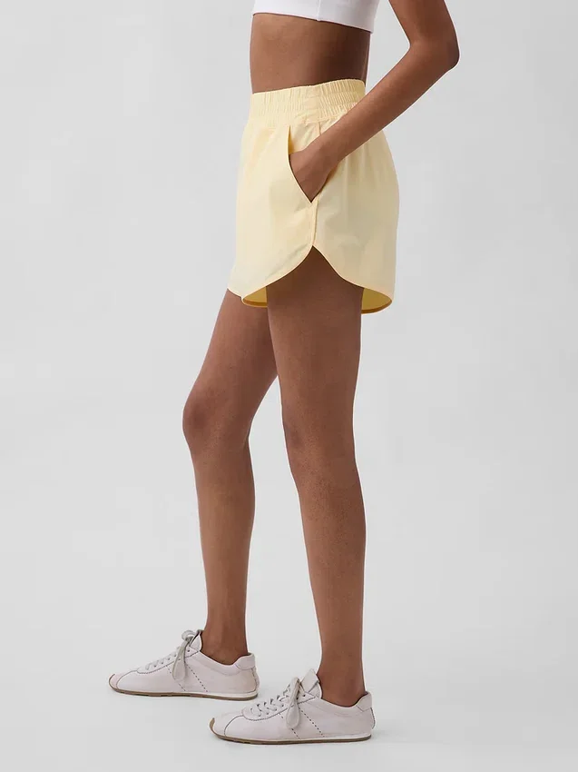 GapFit Tech hardloopkorte broek met hoge taille