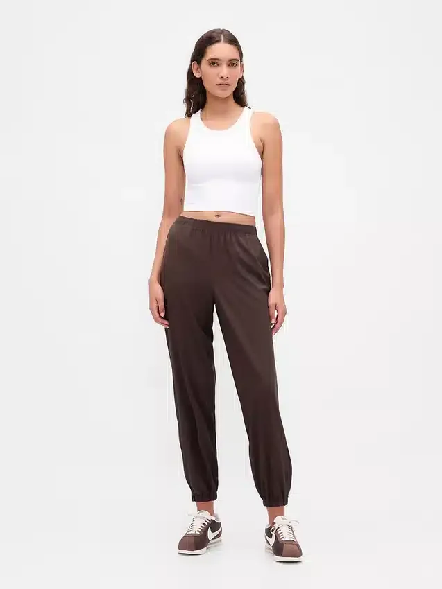 GapFit Tech joggingbroek met hoge taille en rits aan de zoom