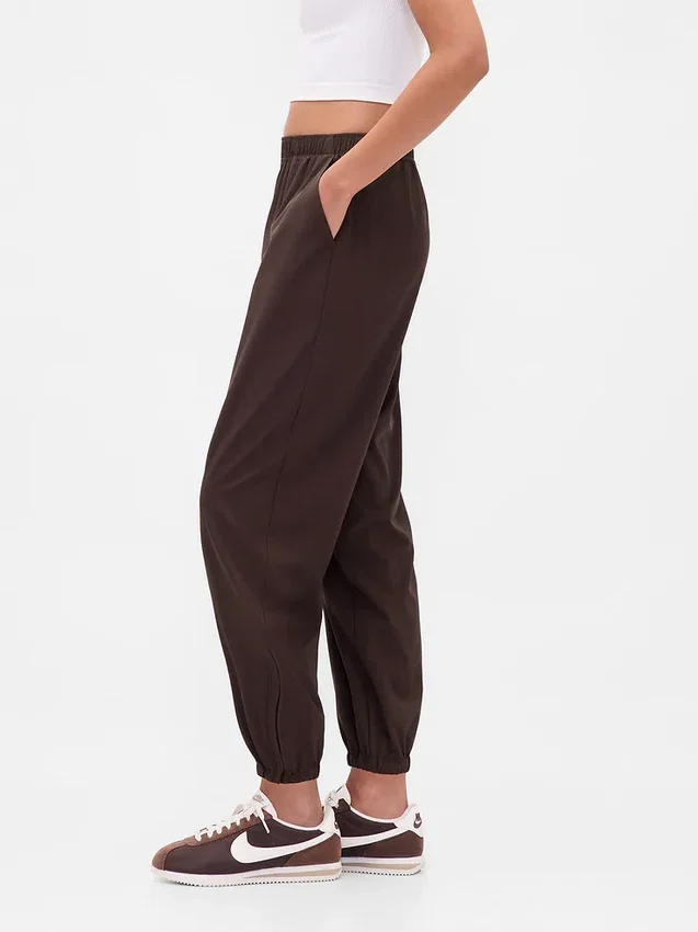 GapFit Tech joggingbroek met hoge taille en rits aan de zoom