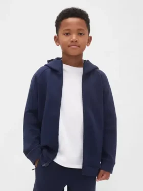 GapFit Tech sneldrogende hoodie met rits voor kinderen