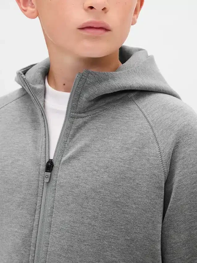 GapFit Tech sneldrogende hoodie met rits voor kinderen