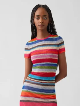 Gapstudio Happy Stripe doorschijnend T-shirt