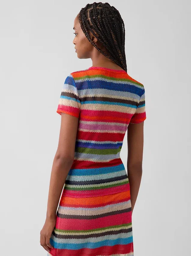 Gapstudio Happy Stripe doorschijnend T-shirt