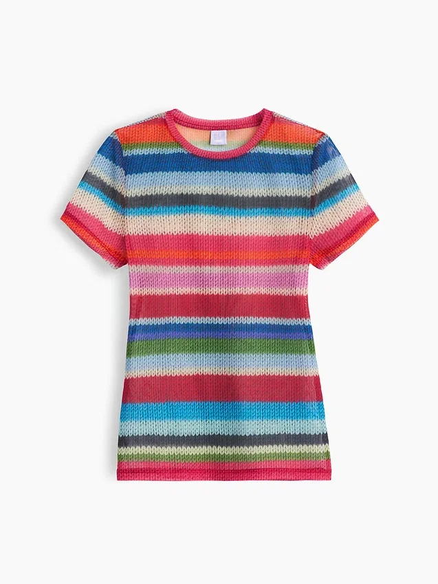 Gapstudio Happy Stripe doorschijnend T-shirt