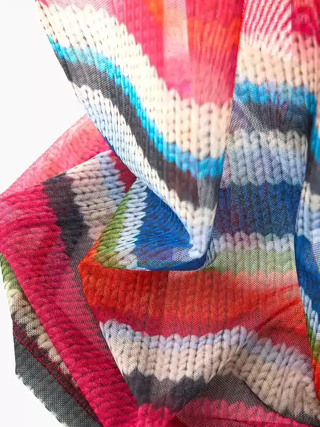 Gapstudio Happy Stripe doorschijnende maxi-jurk