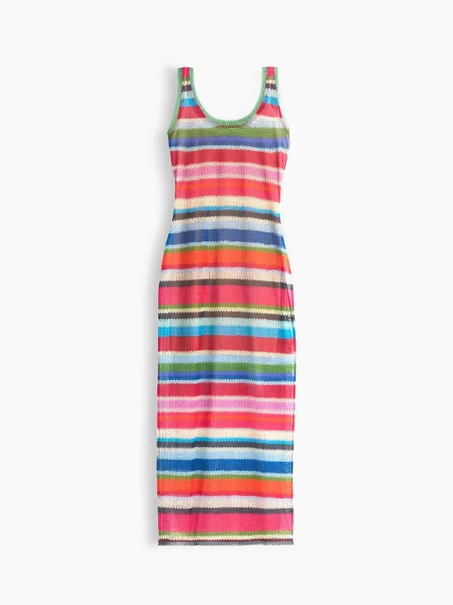 Gapstudio Happy Stripe doorschijnende maxi-jurk
