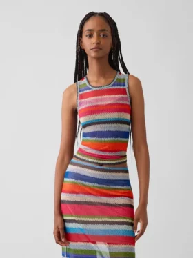 Gapstudio Happy Stripe doorschijnende tanktop
