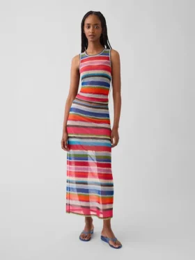 Gapstudio Happy Stripe doorschijnende tanktop