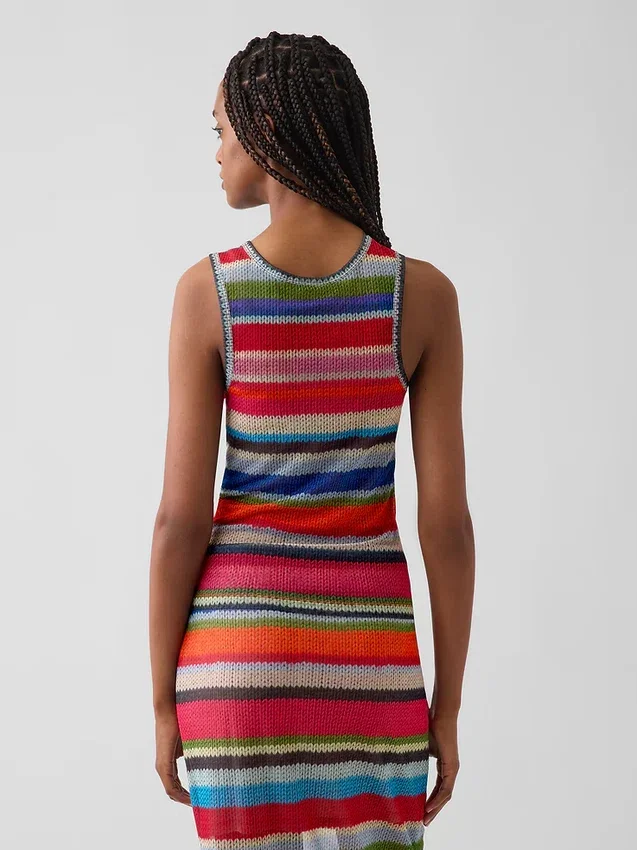 Gapstudio Happy Stripe doorschijnende tanktop