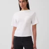 Gapstudio T-shirt met zak en ronde ruguitsnijding