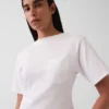 Gapstudio T-shirt met zak en ronde ruguitsnijding