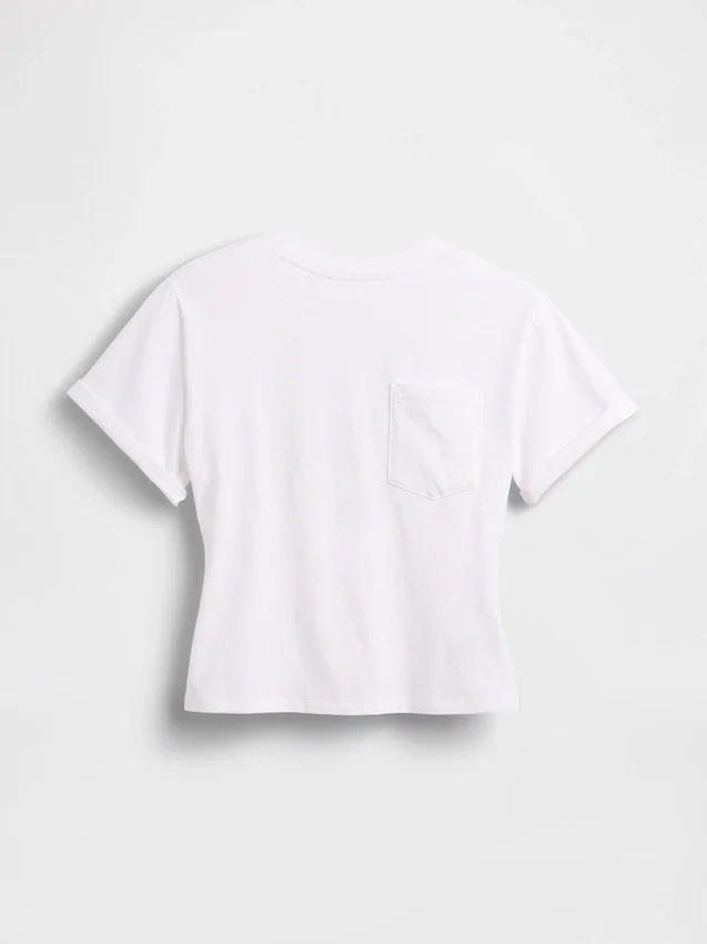 Gapstudio T-shirt met zak en ronde ruguitsnijding