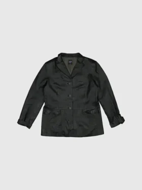 Gapvintage damesleren jasje uit de jaren 90 - L