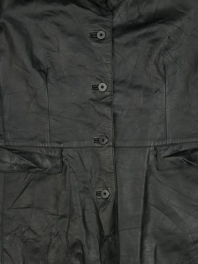 Gapvintage damesleren jasje uit de jaren 90 - L