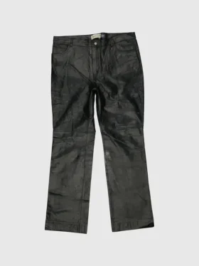 Gapvintage leren broek voor dames uit de jaren '90 - maat 16