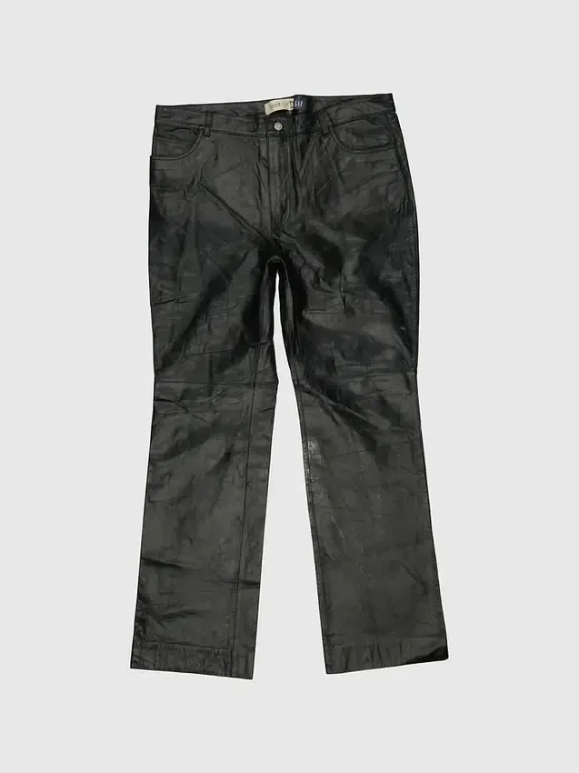 Gapvintage leren broek voor dames uit de jaren '90 - maat 16