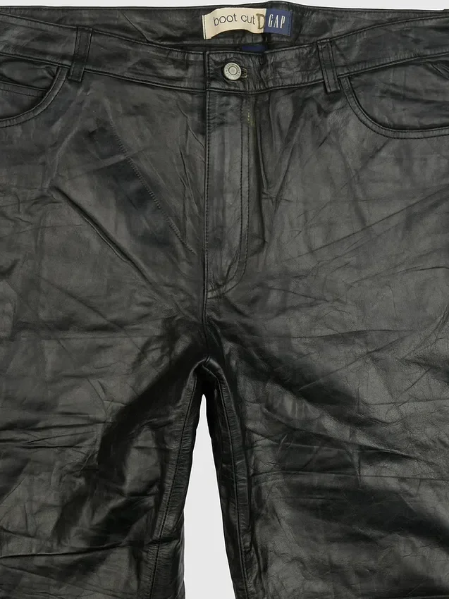 Gapvintage leren broek voor dames uit de jaren '90 - maat 16