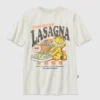 Garfield-T-shirt met lasagne-print voor kinderen