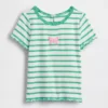Geborduurd rib-T-shirt voor Baby & Peuter