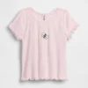 Geborduurd rib-T-shirt voor Baby & Peuter
