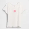 Geborduurd rib-T-shirt voor Baby & Peuter