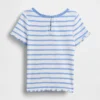 Geborduurd rib-T-shirt voor Baby & Peuter