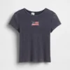 Geborduurd rib-T-shirt voor kinderen