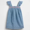 Geborduurde denimjurk voor Baby & Peuter