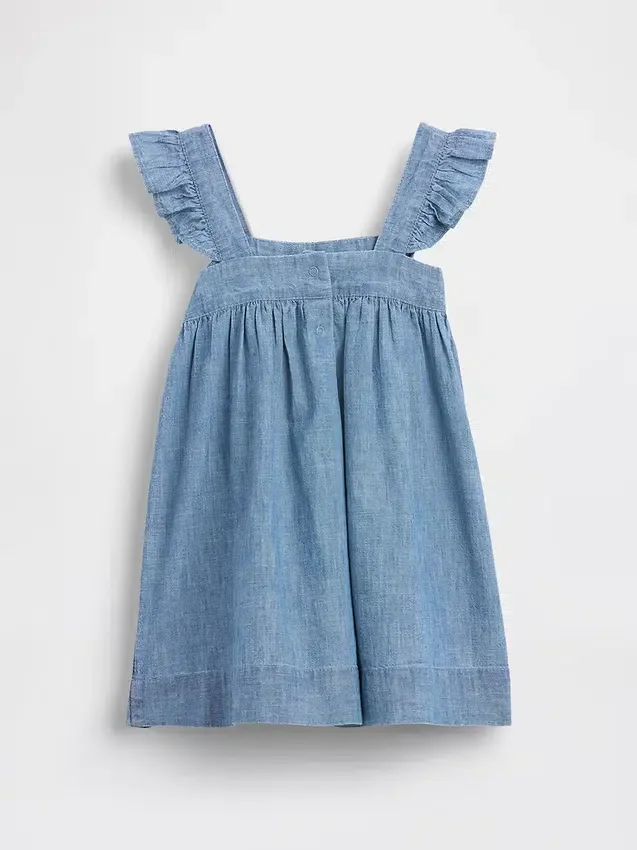 Geborduurde denimjurk voor Baby & Peuter