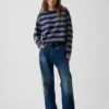 Gebreid oversized cropped T-shirt