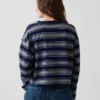 Gebreid oversized cropped T-shirt