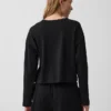 Gebreid oversized cropped T-shirt