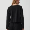 Gebreid oversized cropped T-shirt