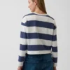 Gebreid oversized cropped T-shirt