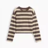 Gebreid oversized cropped T-shirt